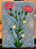 Carnations & Snowdrops